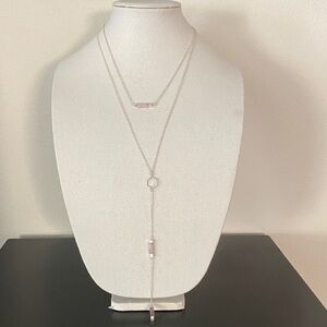 Time and Tru  Genuine Lapis Silver and Layered Necklace